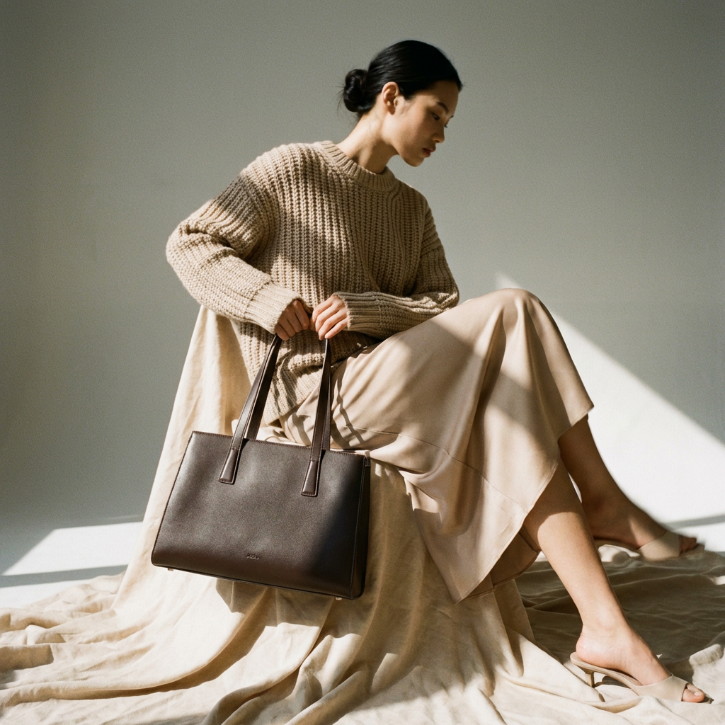 AGIKI STRUCTURED TOTE BAG