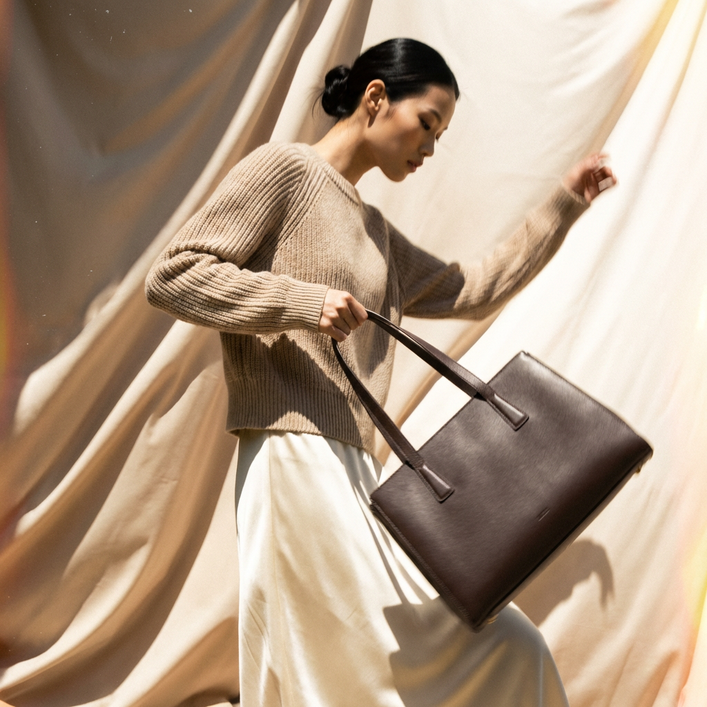 AGIKI STRUCTURED TOTE BAG