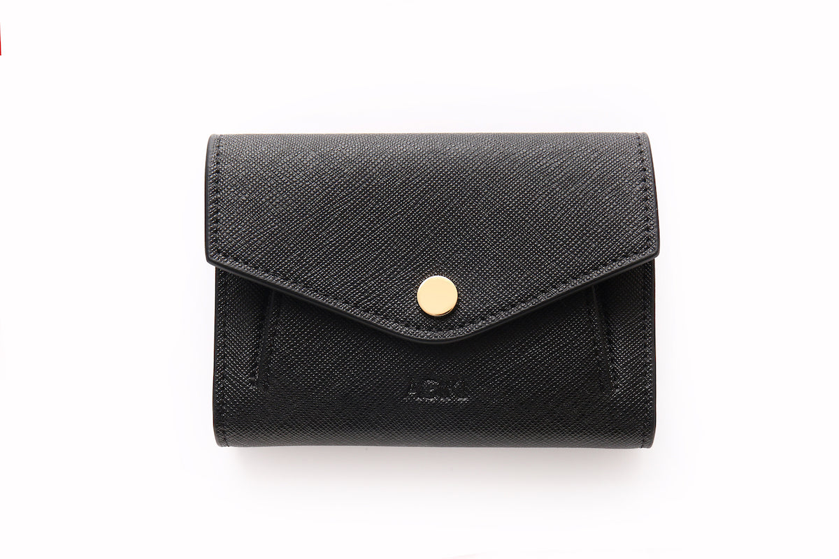 長財布 MACOI Palette Snap Pocket Leather Mini Card Wallet Black 24A 828148_AAEAO_1000_001_080_0000